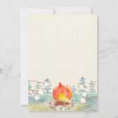 Mehr Spaß Camping Geburtstagseinladung Einladung (Rückseite)