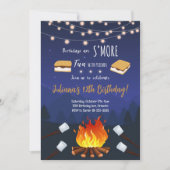 Mehr Spaß Freunde Camping Geburtstag Einladung (Vorderseite)