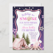 Mehr Spaß mit der Freundin Girl Pink Einladung (Vorderseite)