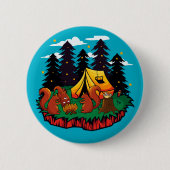 Mehr Spaß mit diesem Camping-Eichhörnchen Button (Vorderseite)