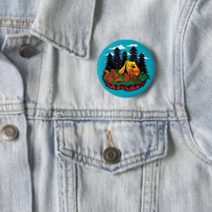 Mehr Spaß mit diesem Camping-Eichhörnchen Button