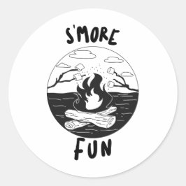 Mehr Spaß Runder Aufkleber