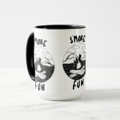 Mehr Spaß Tasse (Vorderseite Links)