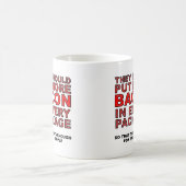 Mehr Speck Lustiger Becher Kaffeetasse (Mittel)