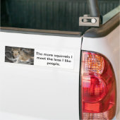 Mehr squirrels weniger Leute Autoaufkleber (Auf Lkw)