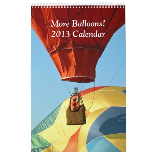 Mehr steigt Kalender 2013 im Ballon auf (Titelbild)