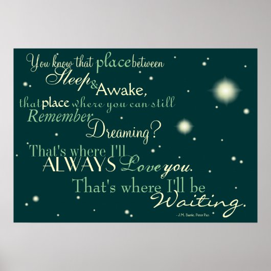 (Mehr Sterne) Hier werde ich Gewartet Poster (Vorne)