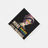 Mehr Stolz weniger Vorurteil LGBT Gay stolz Ally S Serviette (Ecke)