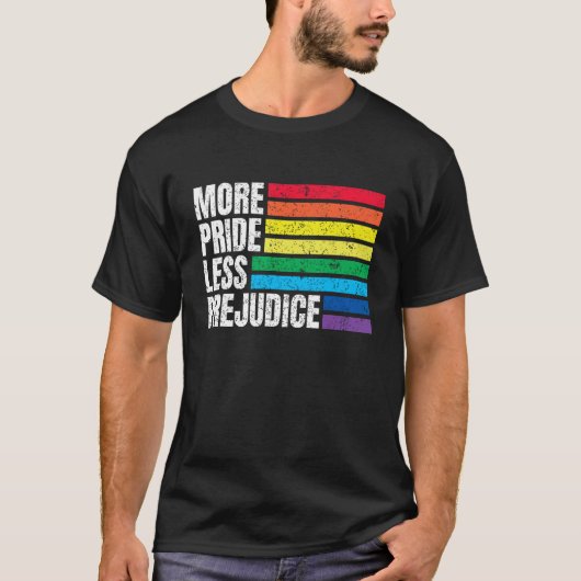 Mehr Stolz weniger Vorurteil LGBT Gay stolz Ally S T-Shirt (Vorderseite)