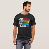Mehr Stolz weniger Vorurteil LGBT Gay stolz Ally S T-Shirt (Vorne ganz)