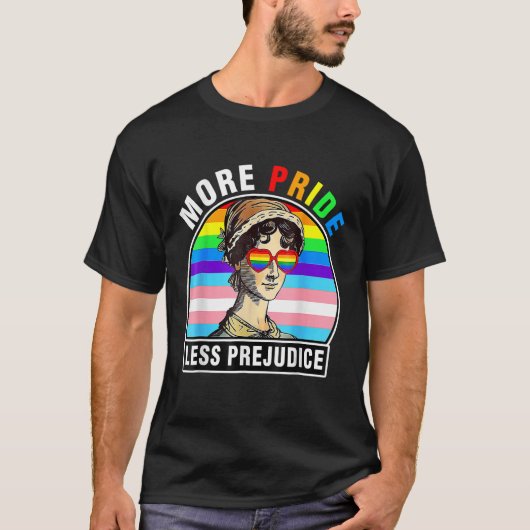 Mehr Stolz weniger Vorurteile für LGBT-Gay Pride M T-Shirt (Vorderseite)