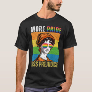 Mehr Stolz weniger Vorurteile für LGBT-Gay Pride M T-Shirt