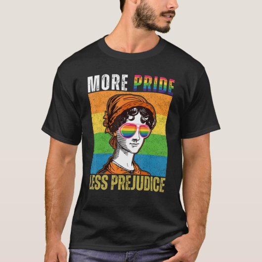 Mehr Stolz weniger Vorurteile für LGBT-Gay Pride M T-Shirt (Vorderseite)