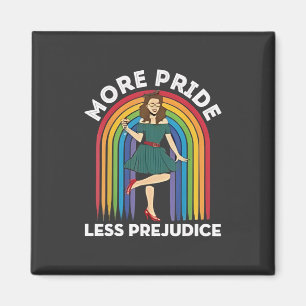 Mehr Stolz weniger Vorurteile für LGBT-Stolz Monat Magnet
