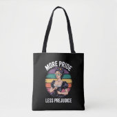 Mehr Stolz weniger Vorurteile für LGBTQ-Gay Pride  Tasche (Vorderseite)