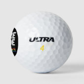 Mehr Stolz weniger Vorurteile Gay Pride LGBt Monat Golfball (Logo)