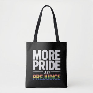 Mehr Stolz weniger Vorurteile Gay Pride LGBt Monat Tasche