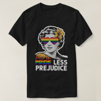 Mehr Stolz weniger Vorurteile LGBTQ Allein Lesben  T-Shirt