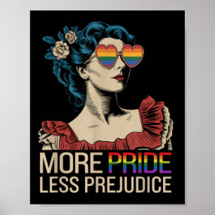 Mehr Stolz weniger Vorurteile Monat LGBTQ Poster