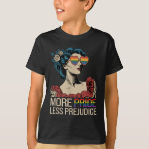 Mehr Stolz weniger Vorurteile Monat LGBTQ T-Shirt