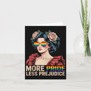 Mehr Stolz weniger Vorurteile Monat Lgbtq Vintag Karte