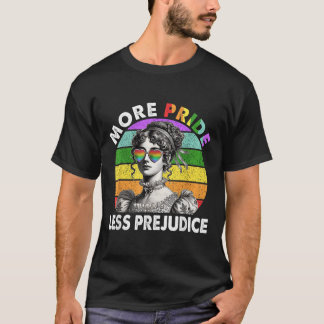 Mehr Stolz weniger Vorurteile Pride Monat Lgbtq Ga T-Shirt