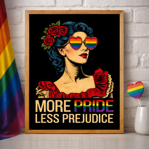 Mehr Stolz, weniger Vorurteile: Pride Month LGBTQ Poster