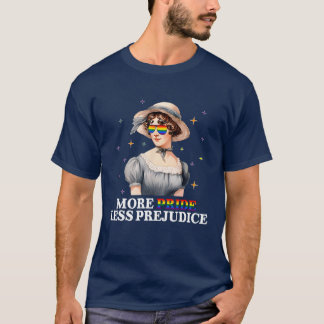 Mehr Stolz weniger Vorurteile Regenbogen LGBT Schw T-Shirt