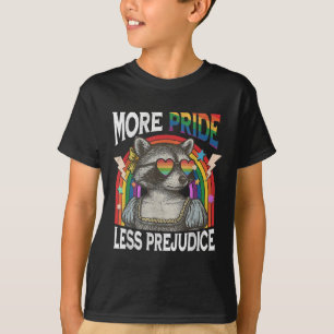 Mehr Stolz weniger Vorurteile Regenbogenflagge Lgb T-Shirt