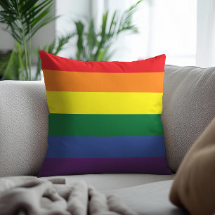 Mehr Stolz, weniger Vorurteile Stolz Monat LGBTQ Kissen