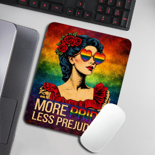 Mehr Stolz, weniger Vorurteile Stolz Monat LGBTQ Mousepad