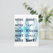 Mehr Strandleben Postkarte (Stehend Vorderseite)