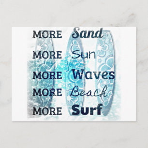 Mehr Strandleben Postkarte