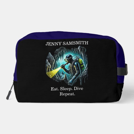 Mehr tauchen, weniger Sorgen: Scuba Fun! Waschbeutel (Rückseite)