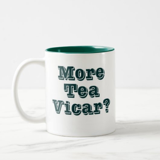 Mehr Tee Pfarrer Zweifarbige Tasse (Links)