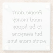 Mehr Time Glass Untersetzer (Rückseite)