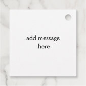 Mehr Trick oder viereckige Aufkleber behandeln Geschenkanhänger (Rückseite)