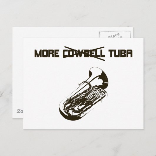 Mehr Tuba Postkarte (Vorne/Hinten)