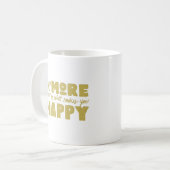 mehr tun, was Sie glücklich macht Kaffeetasse (Vorderseite Links)
