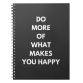mehr tun, was Sie glücklich macht Notizblock (Vorderseite)
