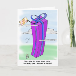 Mehr und mehr lustige Geburtstagskarte Karte