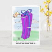 Mehr und mehr lustige Geburtstagskarte Karte (Gelbe Blume)