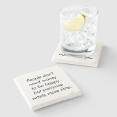 Mehr Untersetzer mit Stone (Seitenansicht)