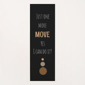 Mehr Verschieben einfacher Text schwarz Yoga-Matte Yogamatte (Vorderseite)