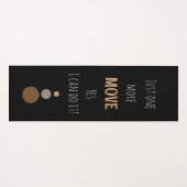 Mehr Verschieben einfacher Text schwarz Yoga-Matte Yogamatte (Vorderseite (Horizontal))