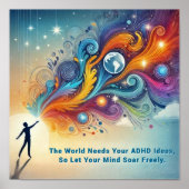 Mehr W/ADHD*Die Welt braucht Ihre ADHS-Ideen Poster (Vorne)