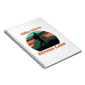 Mehr wandern, weniger Spiral-Notebook pressen Notizblock (Rechte Seite)
