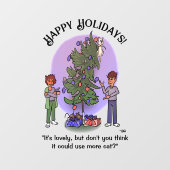 Mehr Weihnachten Fensteraufkleber (Blatt)