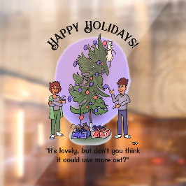 Mehr Weihnachten Fensteraufkleber