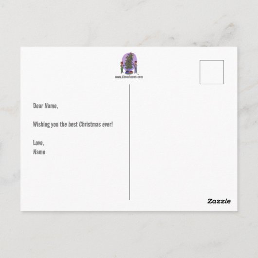 Mehr Weihnachtskarten Postkarte (Rückseite)